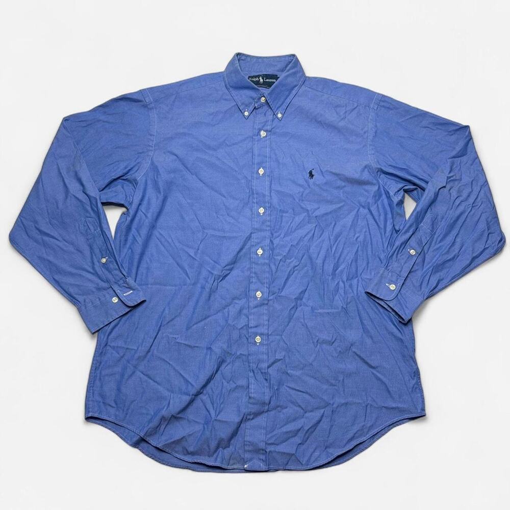 Ralph Lauren Yarmouth blue long sleeve oxford button shirt men’s XL